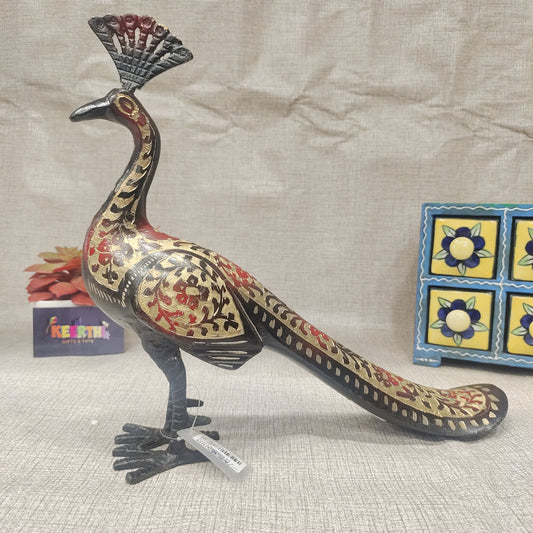 Colour peacock antique