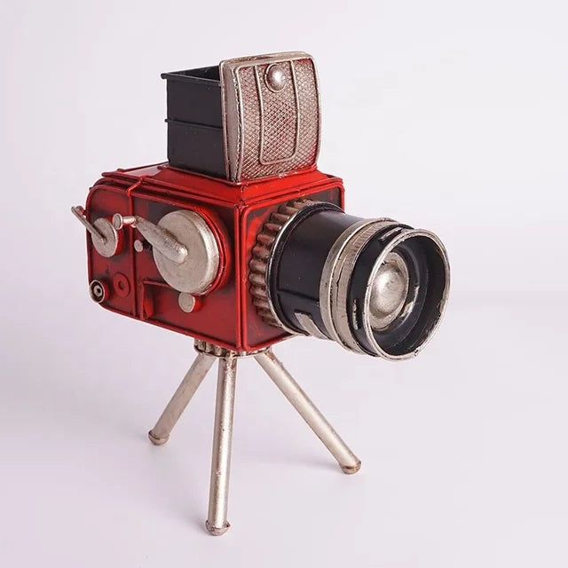 Vintage Decor Metal Craft Retro Antique Cine Projector Model Home Decoration Accessories