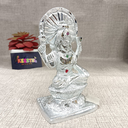 Lakshmi German silver idol