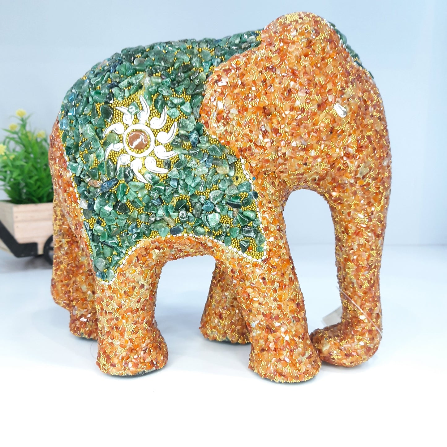 Resin Elephant Stone Work