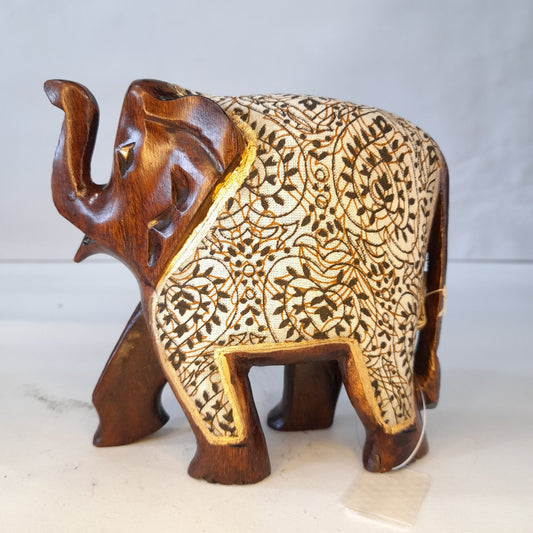 Wooden Elephant Fat T.UP With Cloth Oxod