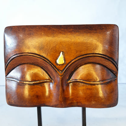 Wooden Gautham Buddha Eyes on Stand Oxod