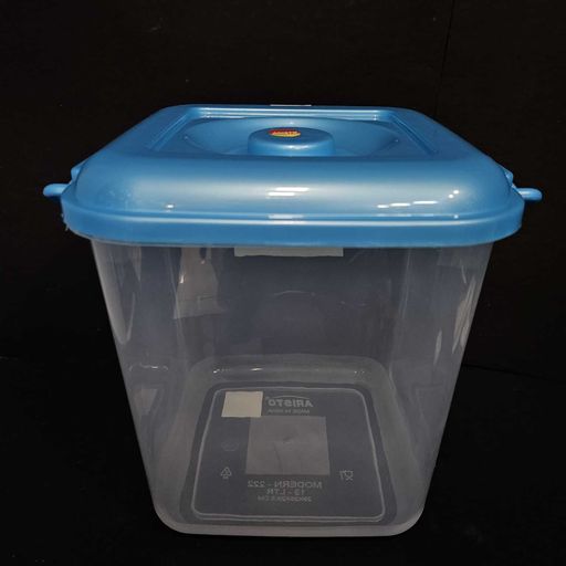 Big size air tight lid with handles to carry easily flours storage and grocery storage container