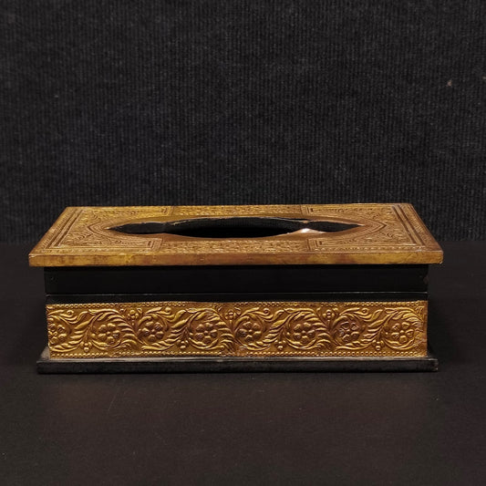 Wooden tissue box