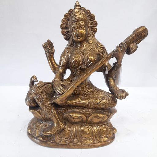 Brass saraswati idol