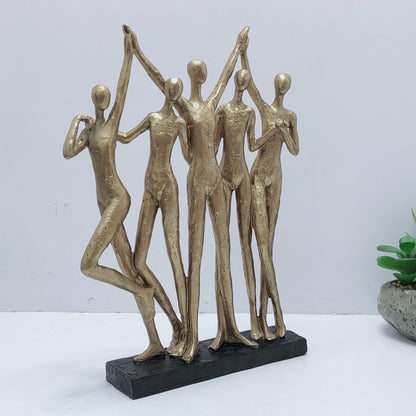 Cheering People Sculpture