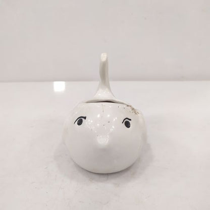 Fish shaped small Ceramic plant pot for office desktops & home decoration purpose