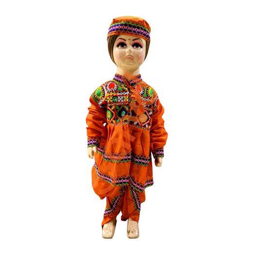 Kediya boys Costume-Orange - 07 No./ 7-8 years