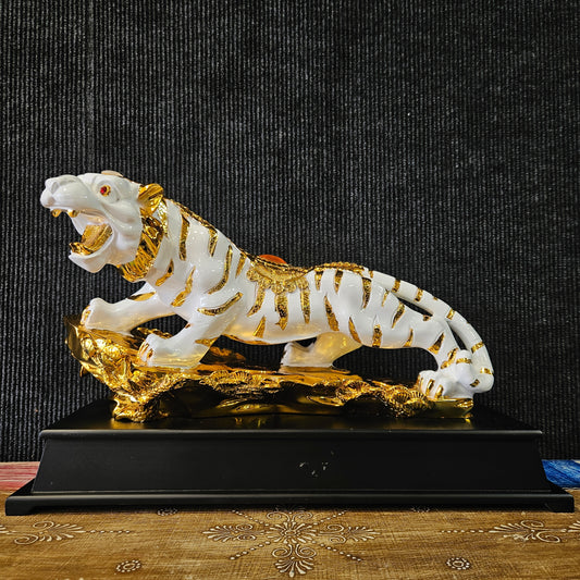 Tiger Statue Feng Shui Decoration Animal Sculpture Collectible Showpiece Figurines For Home Decor