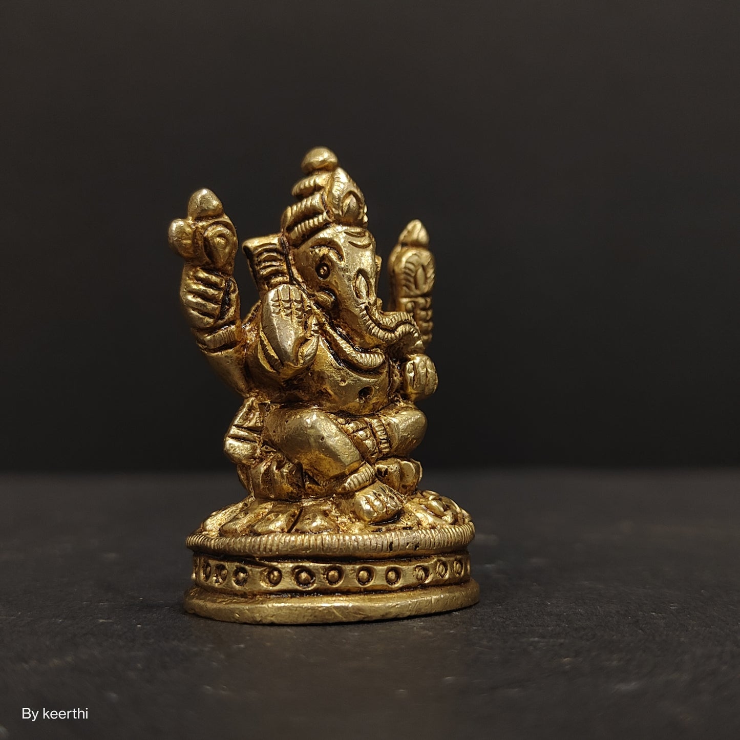 Brass Lord Ganesha Statue for Pooja Home Decor Car Dashboard God Ganesh Ganpati Decorative Showpices for