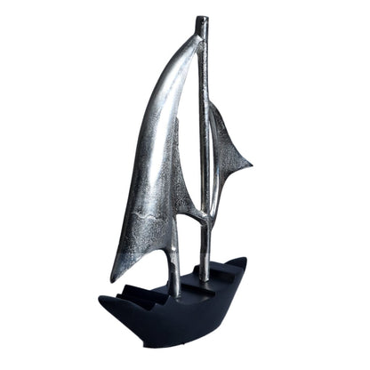 Dream Boat large Raw Silver finish aluminium Boat