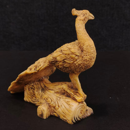 WOODEN PEACOCK