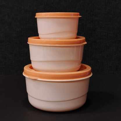 3 piece plastic storage containers