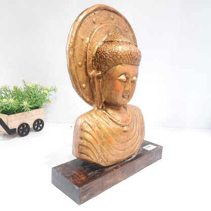 Paper Machie Gautham Buddha Half Bust