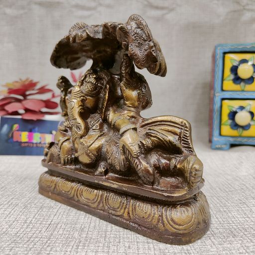 Antique finsih Brass ganesh Idol