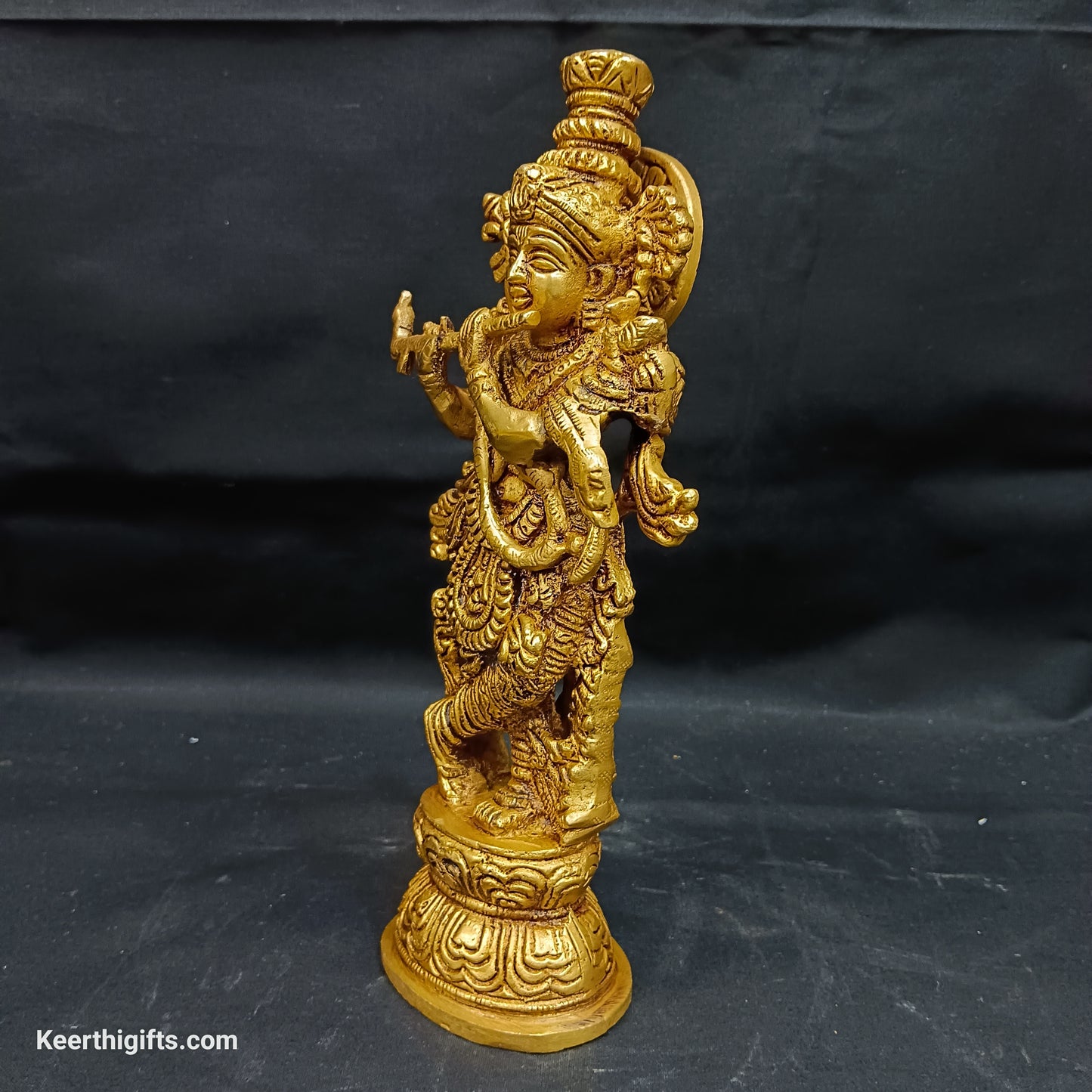 Krishna brass antique idol