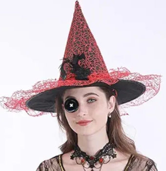 Red net cap for Halloween