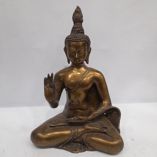 Brass buddha idol