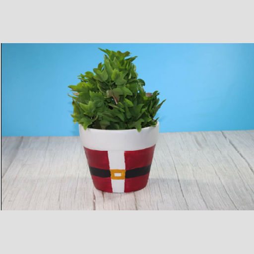 ceramic Table top Terracotta planters Attractive Table top Pot with santaclaus Ideal for Gifting