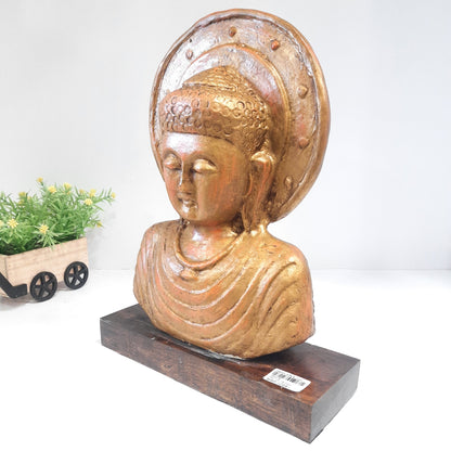 Paper Machie Gautham Buddha Half Bust
