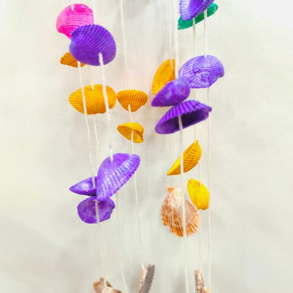 Colorful Shell Wind Bell Mediterranean Style Home Decoration Wind Bell as a Gift