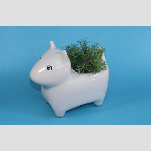 Ceramic Pots for Plants animal Shape - Color-White, Ceramic Planters for Indoor Plants, Living Room