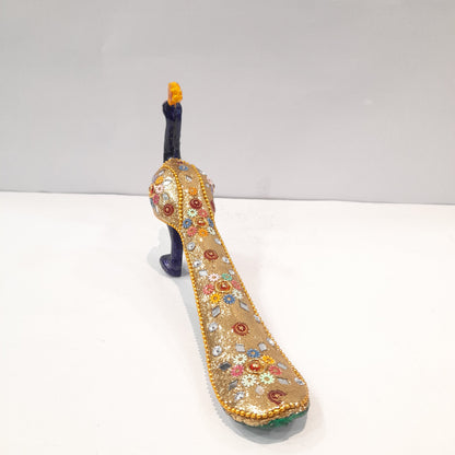 Resin Peacock With Multi Color Beads