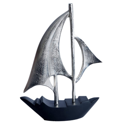 Dream Boat large Raw Silver finish aluminium Boat