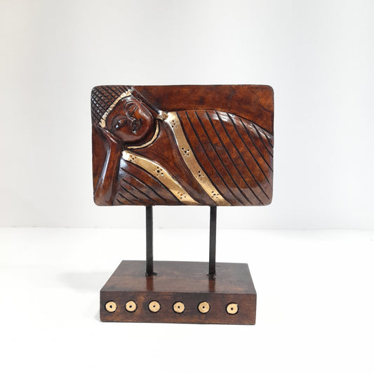 Wooden Gautham Buddha Eyes on Stand Oxod