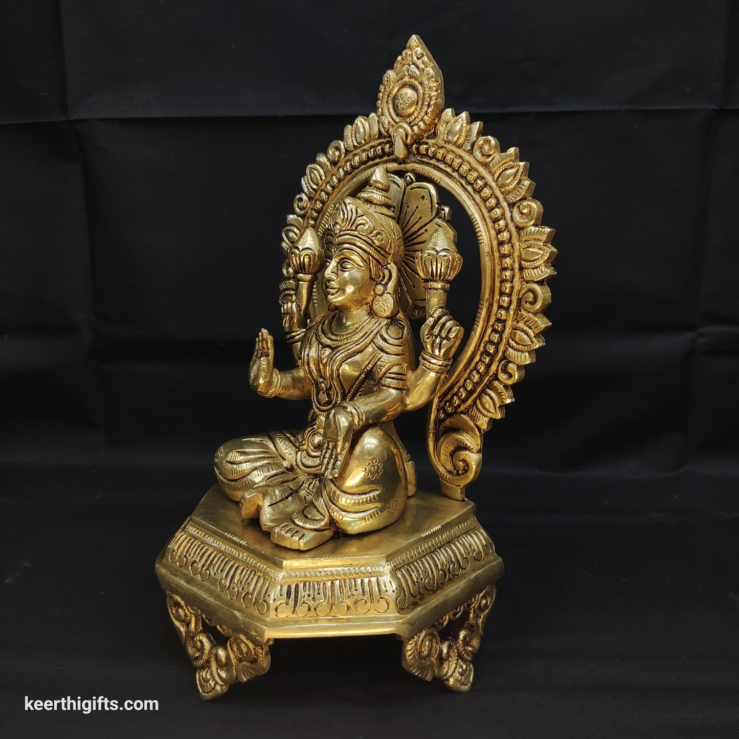 Brass Lakshmi Devi idol for pooja 6.3