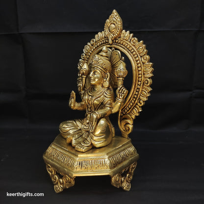 Brass Lakshmi Devi idol for pooja 6.3