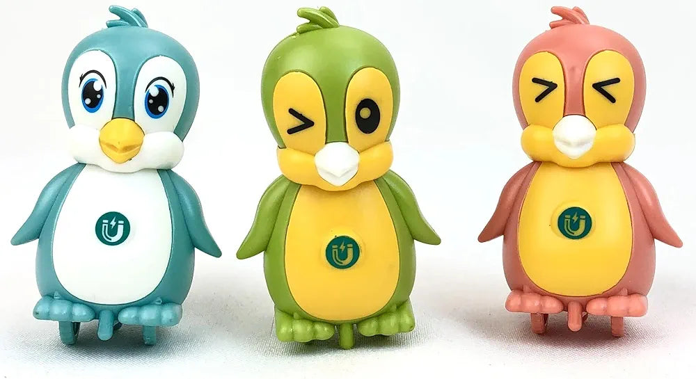 Electric Magnetic Adsorption Link Penguin Family Interaction Toy Sound and Dancing Interactive Kids Birthday Gift for Baby Boys Girls