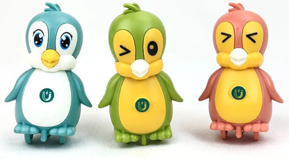 Electric Magnetic Adsorption Link Penguin Family Interaction Toy Sound and Dancing Interactive Kids Birthday Gift for Baby Boys Girls