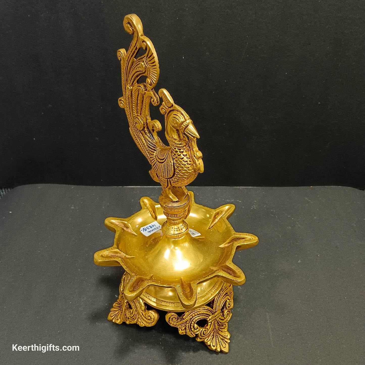 Beautiful peacock brass antique Diya