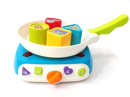 Kitchen Set Early Learning Game for Infants 3 in 1 Magic Stove playset New Type of Pretend and Play Game for Little Hands