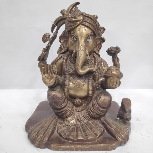 Brass ganesh idol
