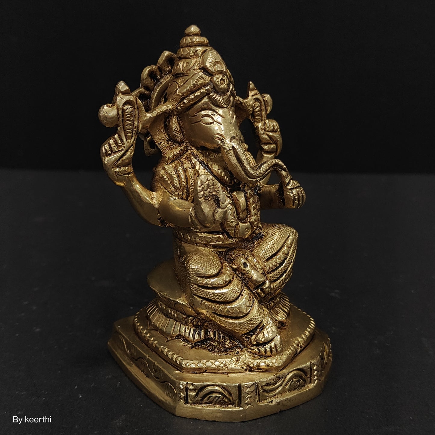 Brass Ganesh Showpiece Murti Idol Statue Sculpture Sitting