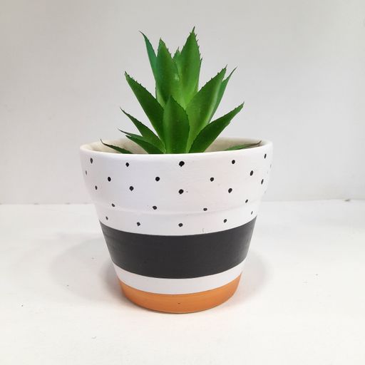 Multi color doted designer Ceramic Pot for Indoor and Outdoor Decor Plant Balcony Decor