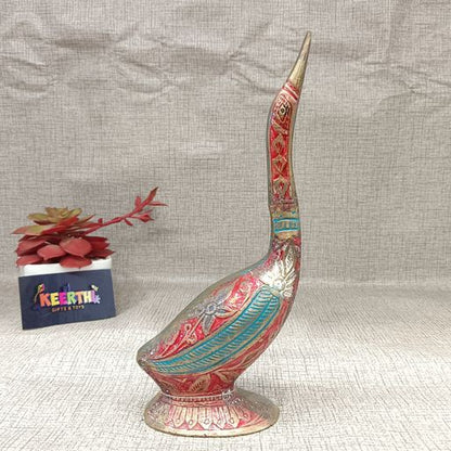 Brass swan showpiece