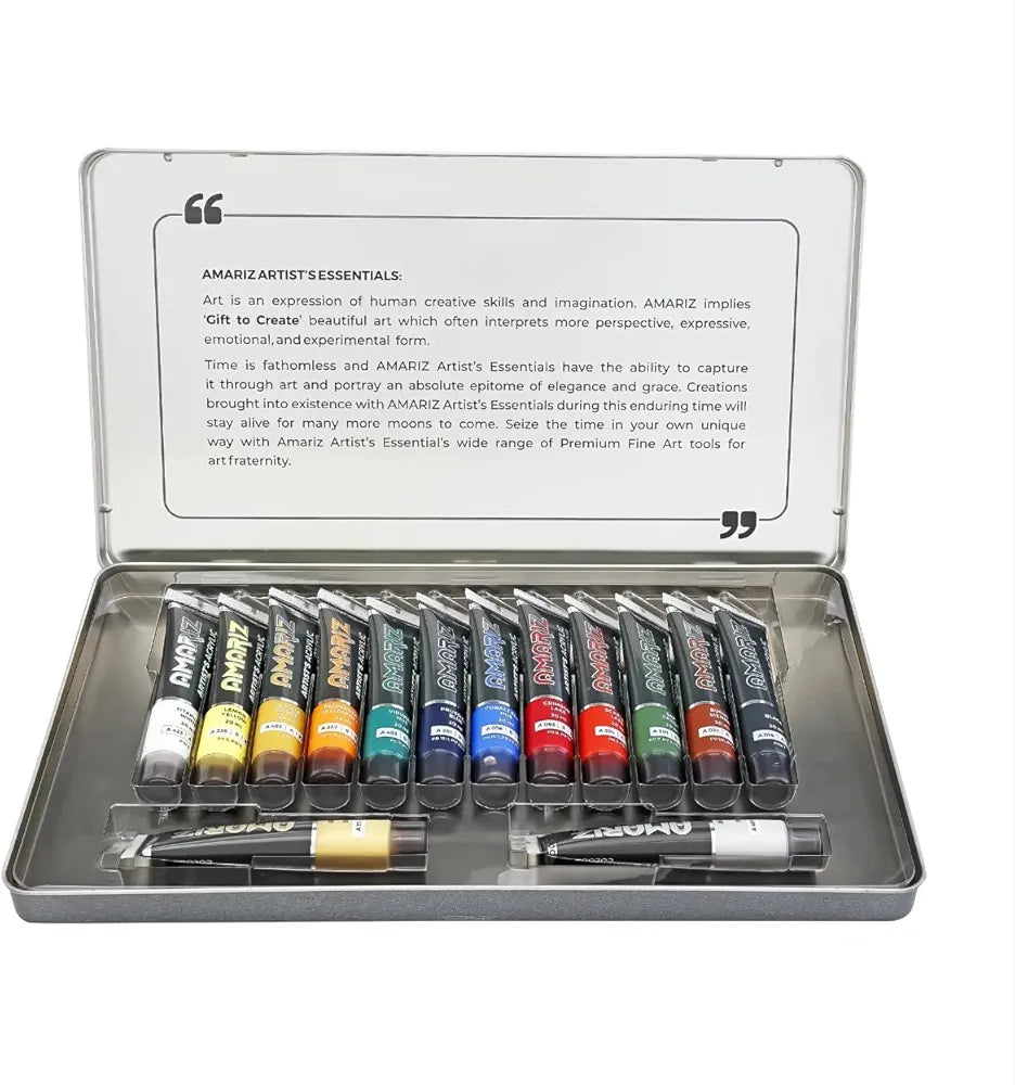 Doms Amariz Artist's Acrylic Colours.14 shades