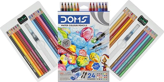 Doms 24 Shades Water colour pencils