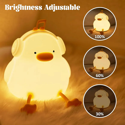 Duck Night Light - Decorate Children's Room with Cute Silicone Duck Night Lights  Birthday Gift for Adults, Teenagers and Babies