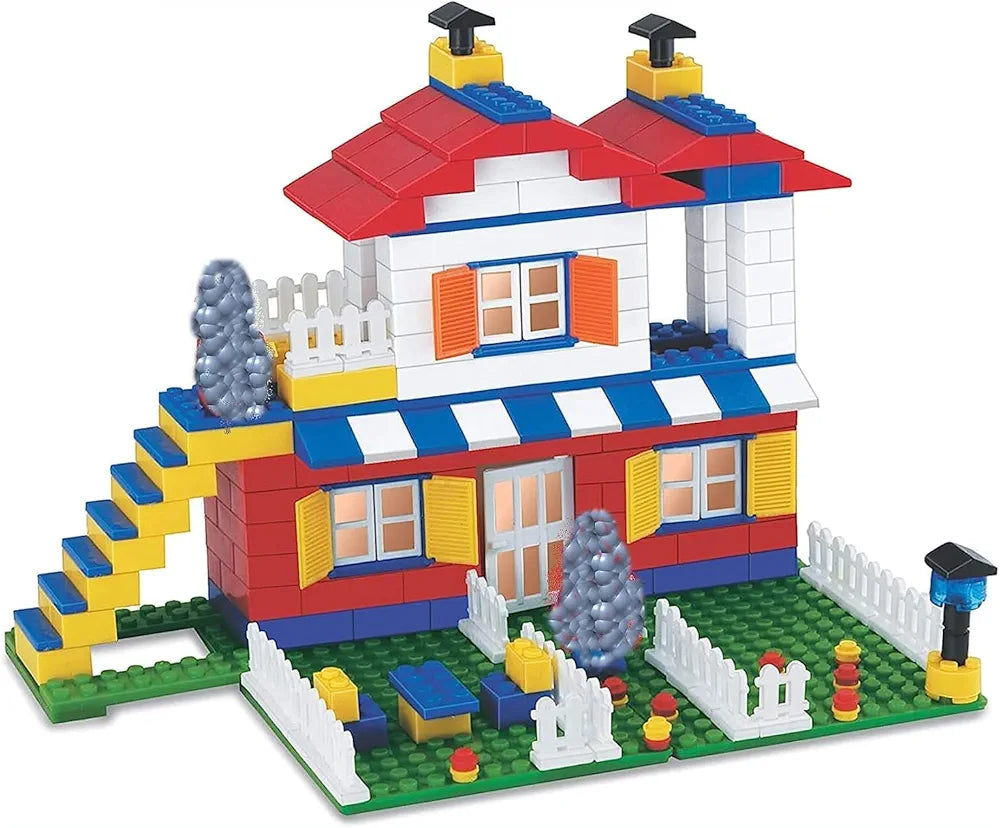Super Architect Brick Construction Set with 400 Interlocking Pieces Building Blocks for Kids