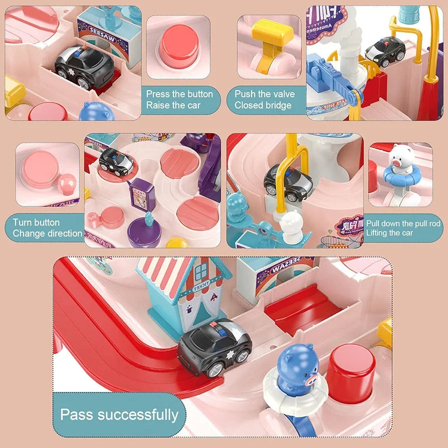 Amusement park Big adventure fun fair circus Kids pretend play set from 3 years above age kids