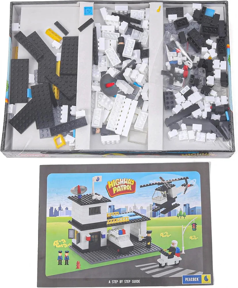 Highway Patrol For Ages 5 years Above interlocking buildings and construction blocks set