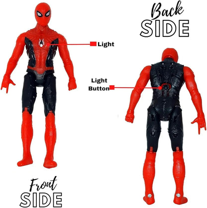 Marvel Avengers Spiderman Action Figure Toy For Boys Superhero Action Figure With Lights Best Gift For Boys