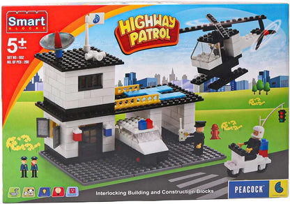 Highway Patrol For Ages 5 years Above interlocking buildings and construction blocks set