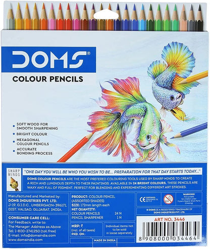 Doms colour pencils 24 Shades