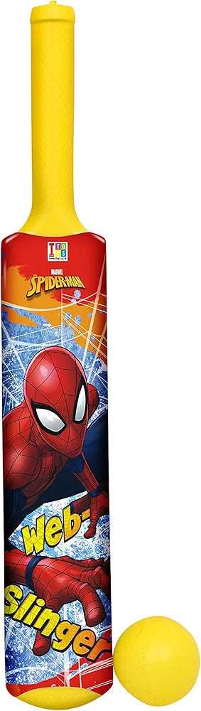Spider Man Cricket Kit Set with 3 Stumps with 1 Bat and 1 Ball for Playing Perfect Cricket Combo Set for Kids