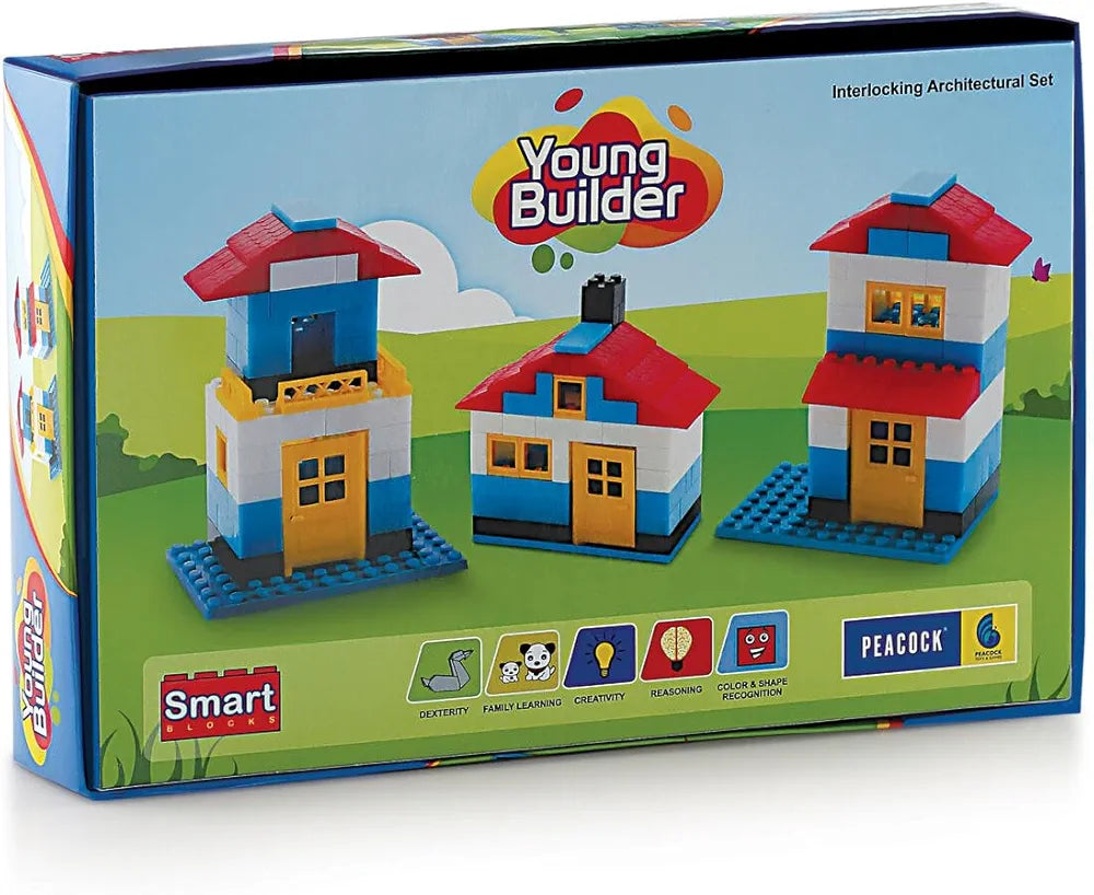 Home Construction and Building Block Game Set for Boys and Girls Toys for Gifting Made in India Blocks for Kids Set 4 Year above age old Basic Block